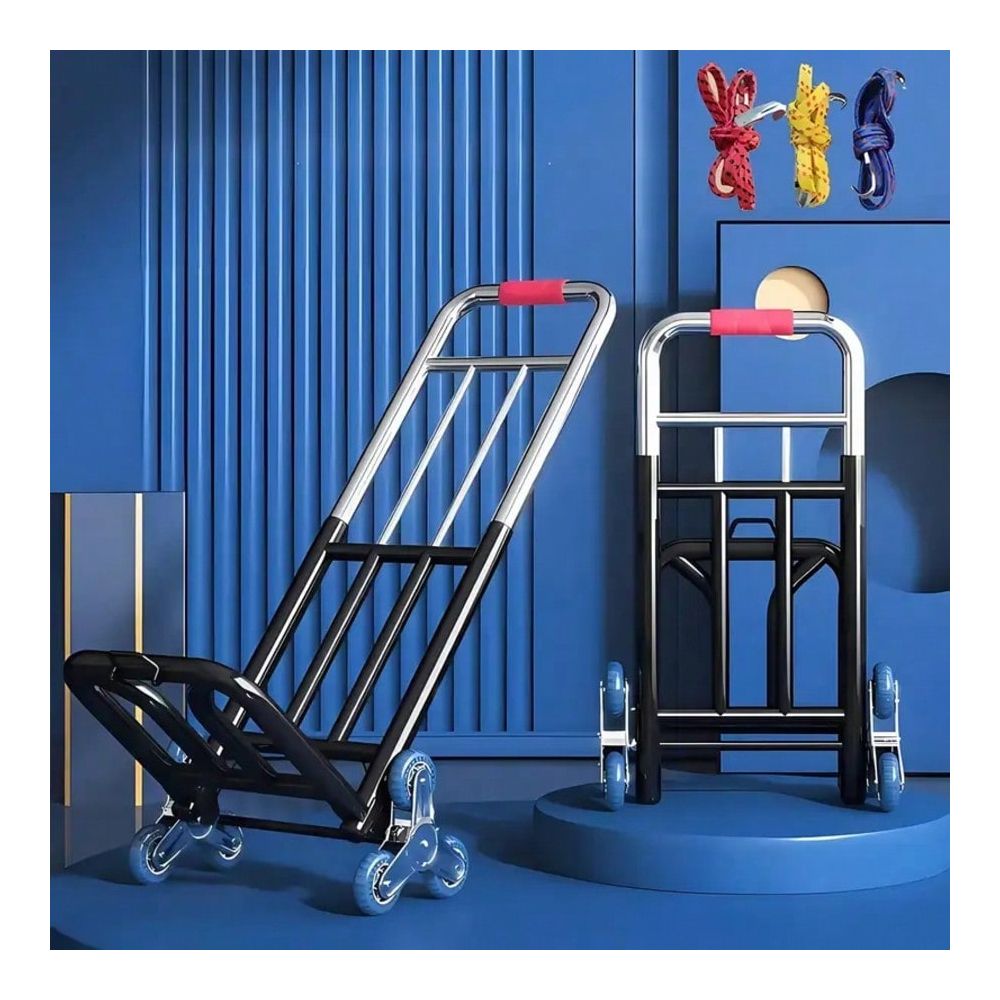 Heavy Equipment Lifting - Heavy-Duty Folding Trolley, Equipped With Adjustable