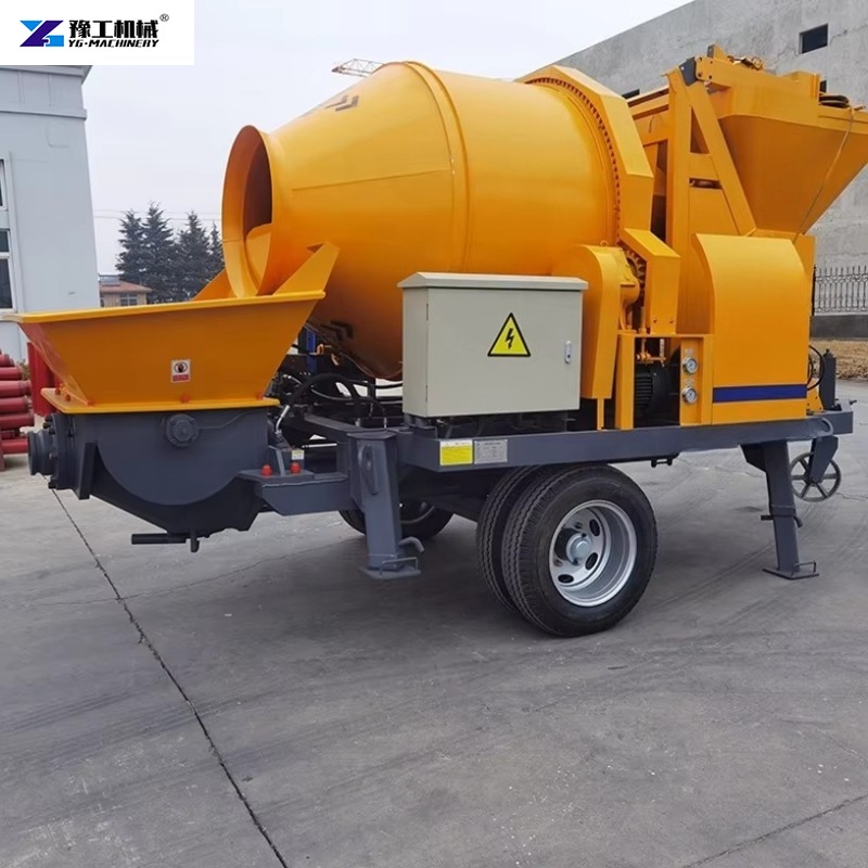 Trailer-mounted Electric Concr - đánh giá và giá Concrete Mixer Machine