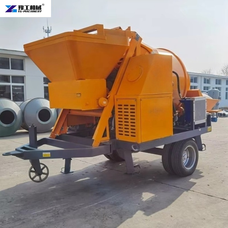 Trailer-mounted Electric Concr - đánh giá và giá Concrete Mixer Machine