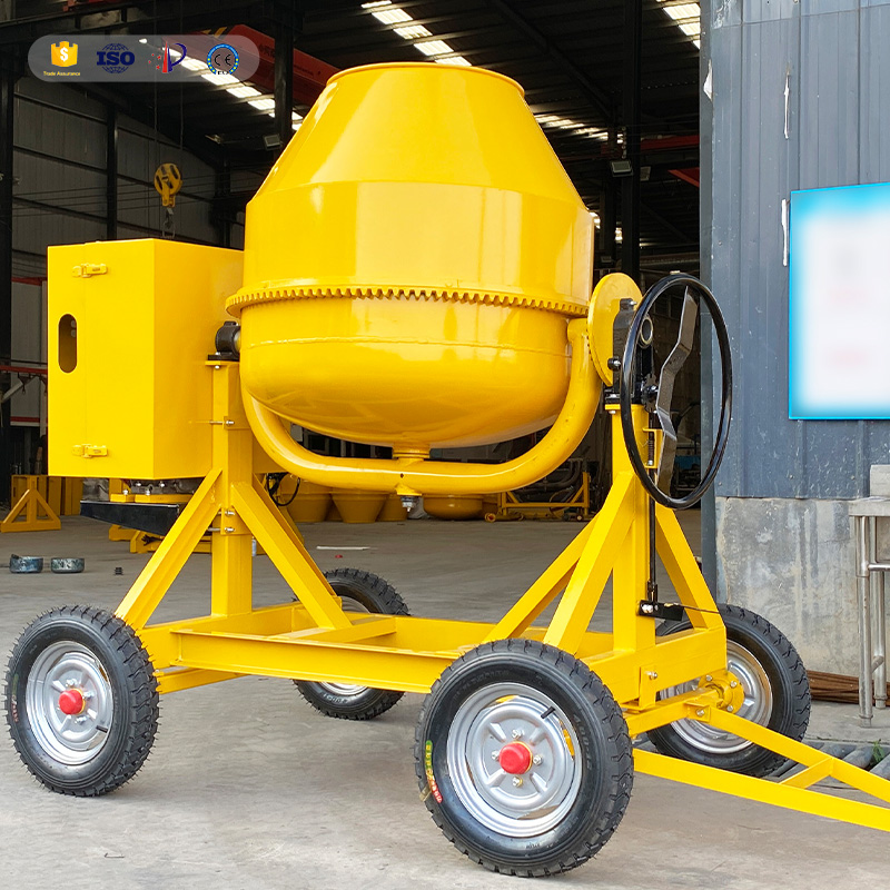 High Performance 350L Mobile C - đánh giá và giá Concrete Mixer Machine