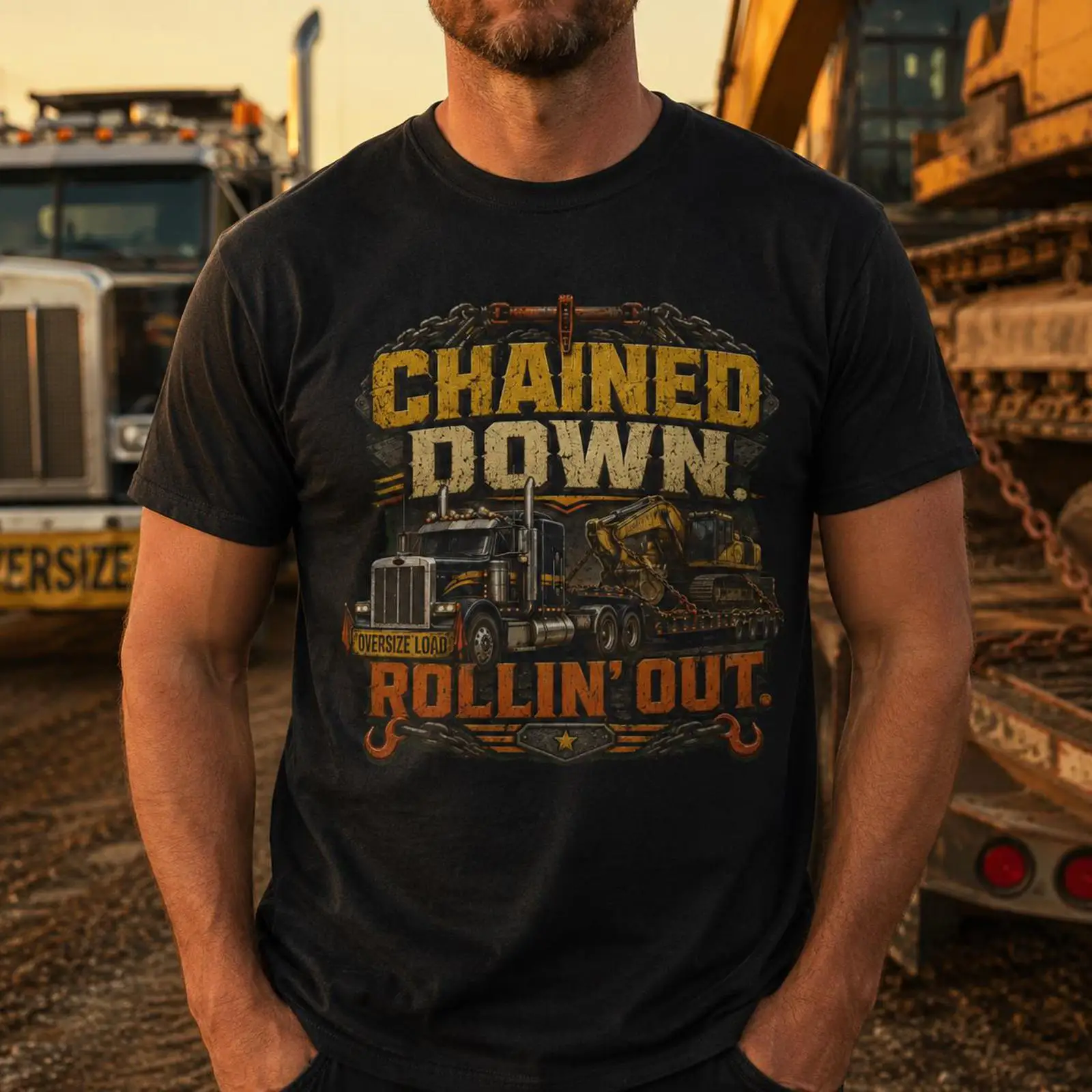 Heavy Haul Driver T Shirt Chai - đánh giá và giá Heavy Equipment Hauling