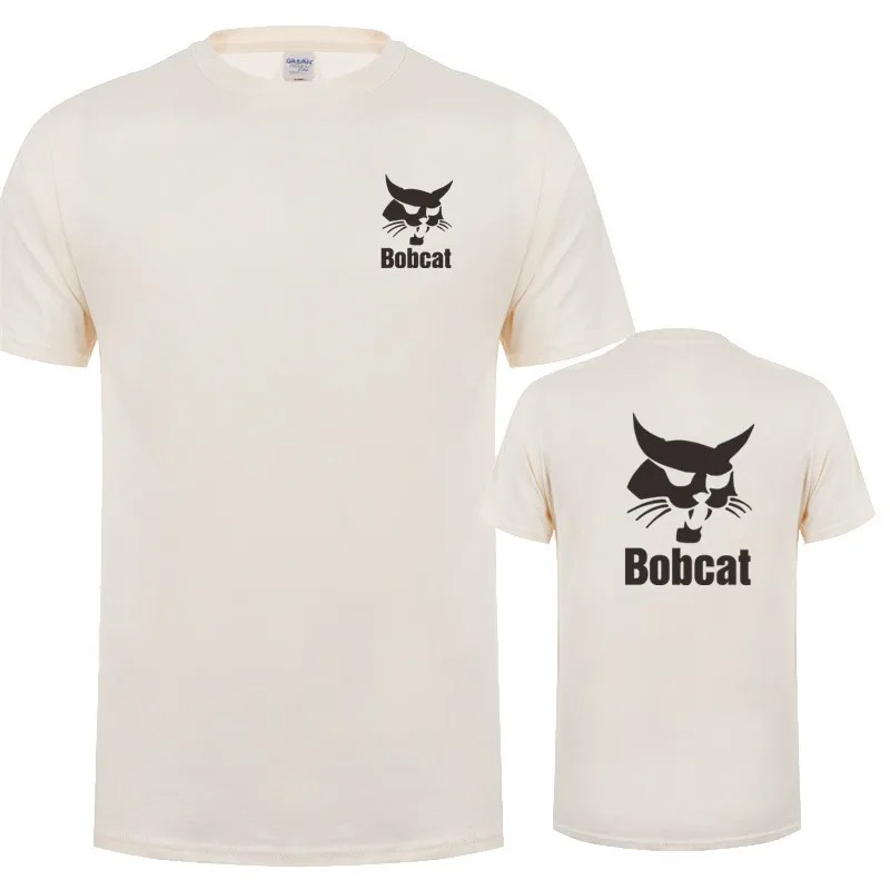 Bobcat T Shirt Summer Men Shor - đánh giá và giá Heavy Equipment Logo