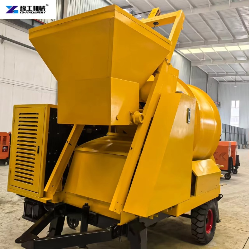 Trailer-mounted Concrete Mixer - đánh giá và giá Concrete Mixer Machine