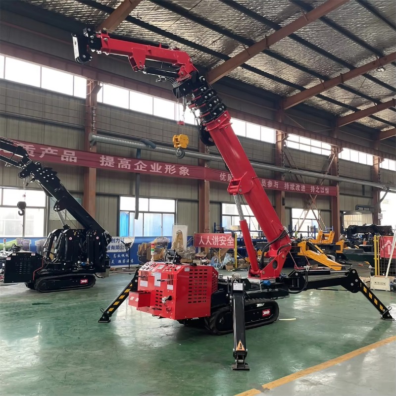 Compact Mini Spider Crane Hydr - đánh giá và giá Heavy Equipment Lifting