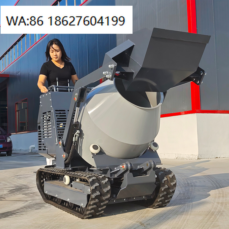 750kg Compact Crawler Concrete - đánh giá và giá Concrete Mixer Machine