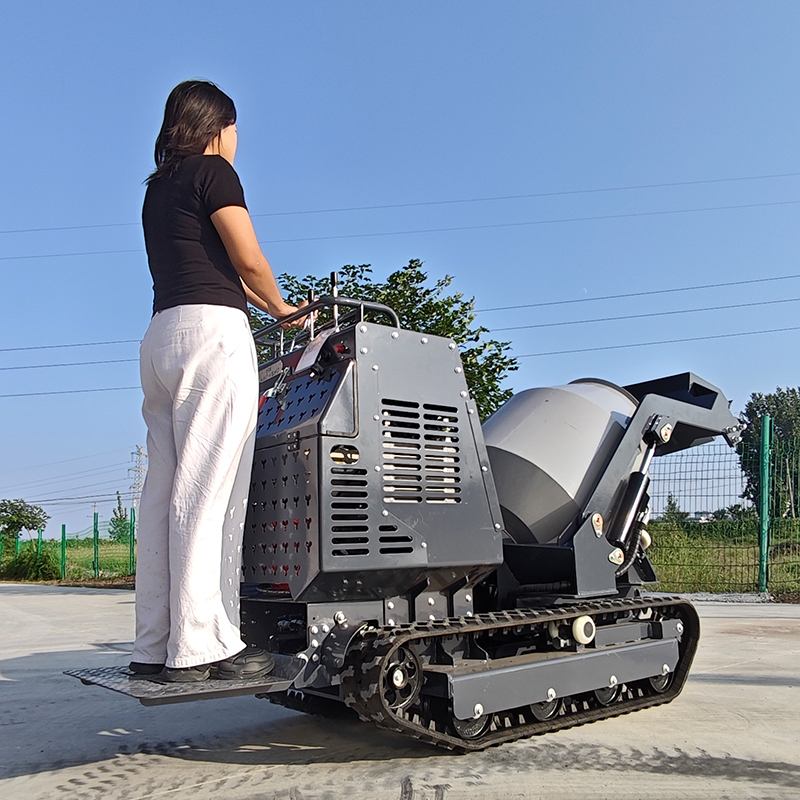 750kg Compact Crawler Concrete - đánh giá và giá Concrete Mixer Machine